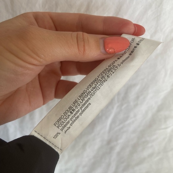 Zara black velvet mini skirt w/ sliver beading Size Small - Picture 8 of 10